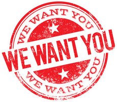 We want you logo